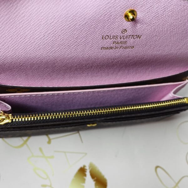 LV Emilie Classic Monogram Women’s Wallet - Pink Leather
