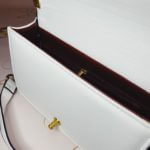 Boy Bag – White Leather & Gold Hardware Medium Women’s Handbag
