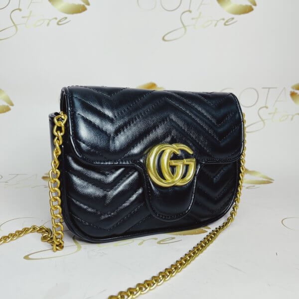 gg marmont leather clutch