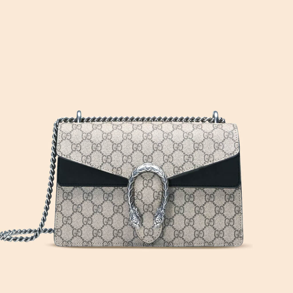 GG MARMONT 24 SMALL MATELASSÉ SHOULDER BAG BLUE IRIDESCENT CALFSKIN