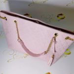 LV Pink Embossed Monogram Surene Purse - Leather Women's Large Chain Tote Bag