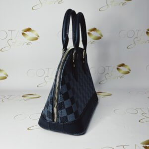 LV Alma Damier Graphite Small Purse - Black Leather Women’s Clutch Bag