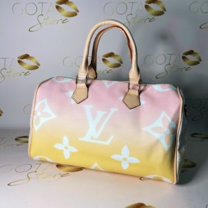 LV Speedy Yellow Escale - Leather Women's Large Handbag