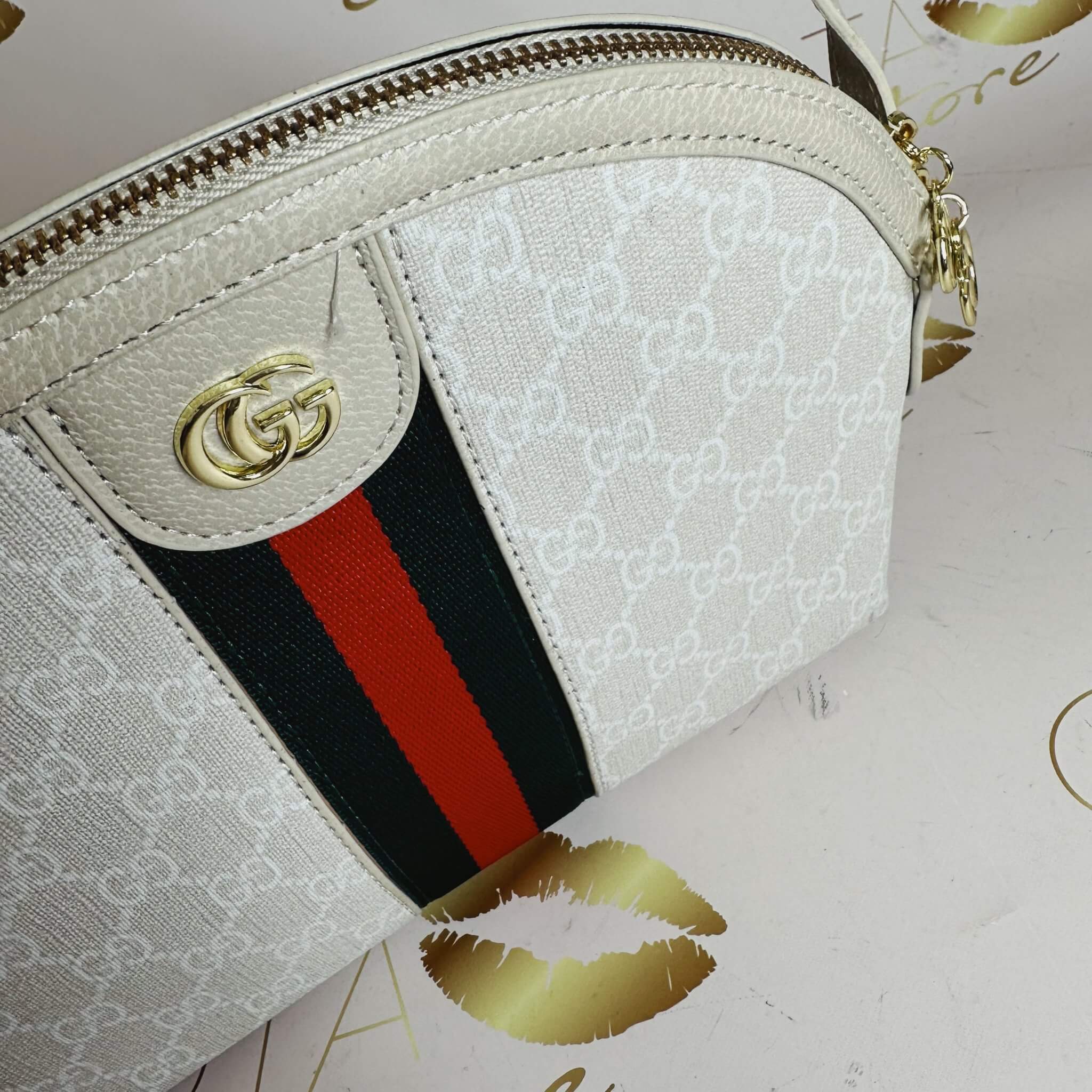 GG Ophidia White Monogram Purse - Small Women's Clutch Bag - GOTA Store