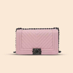 Boy Bag Purse - Pink Leather Medium Shoulder Bag